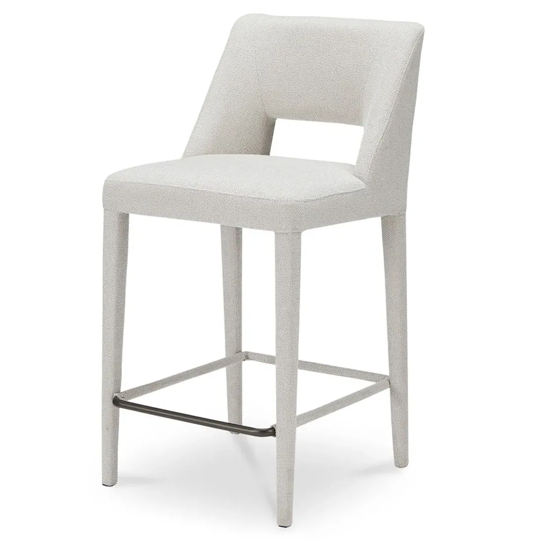 Adrienne Counter Stool - Beige, Performance Fabric