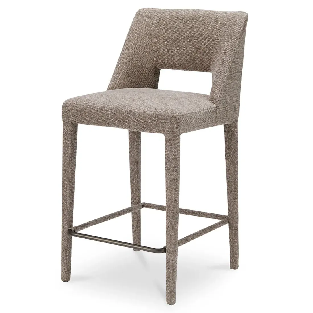 Adrienne Counter Stool - Light Brown, Performance Fabric