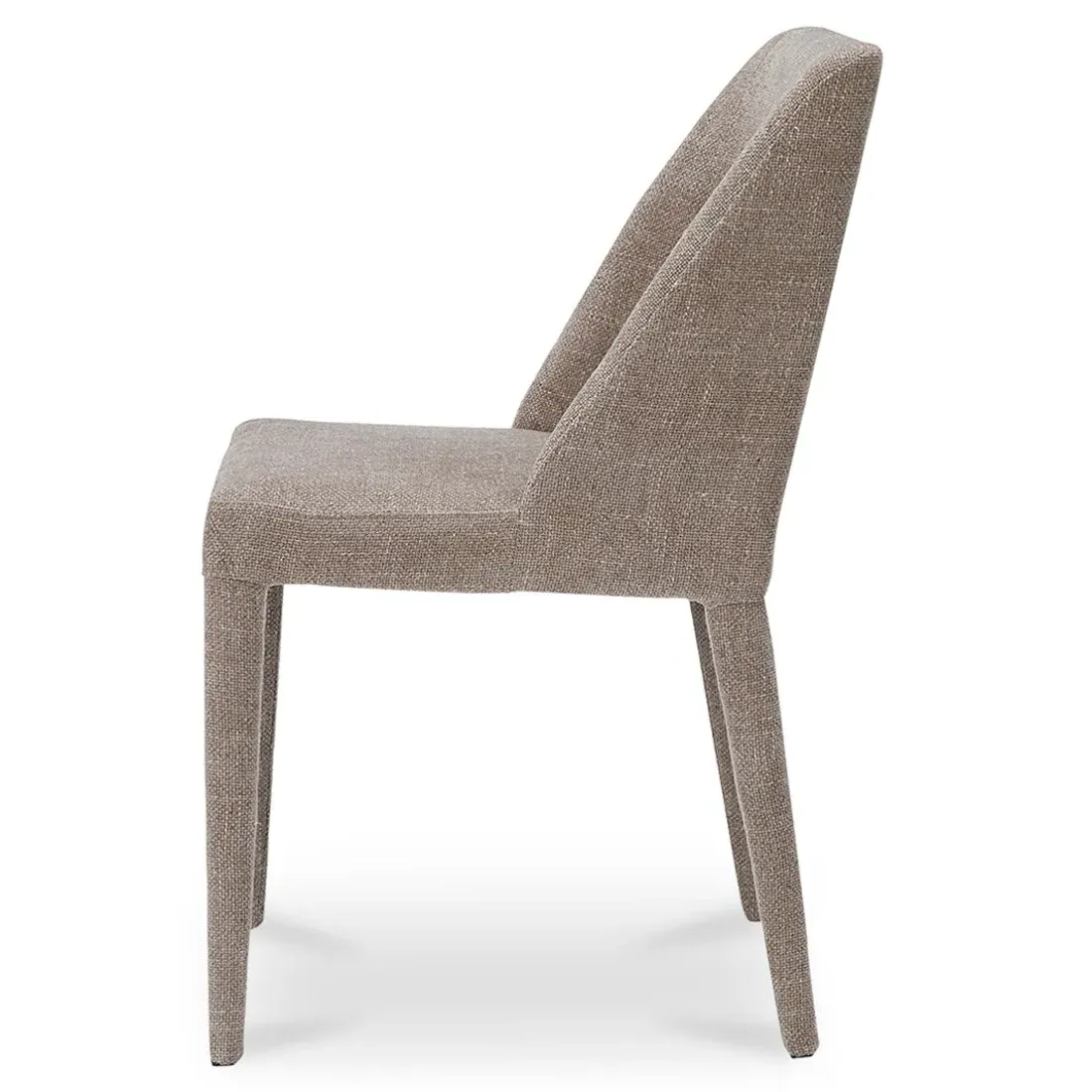 Adrienne Dining Chair Set of 2 - Light Brown, Performance Fabric