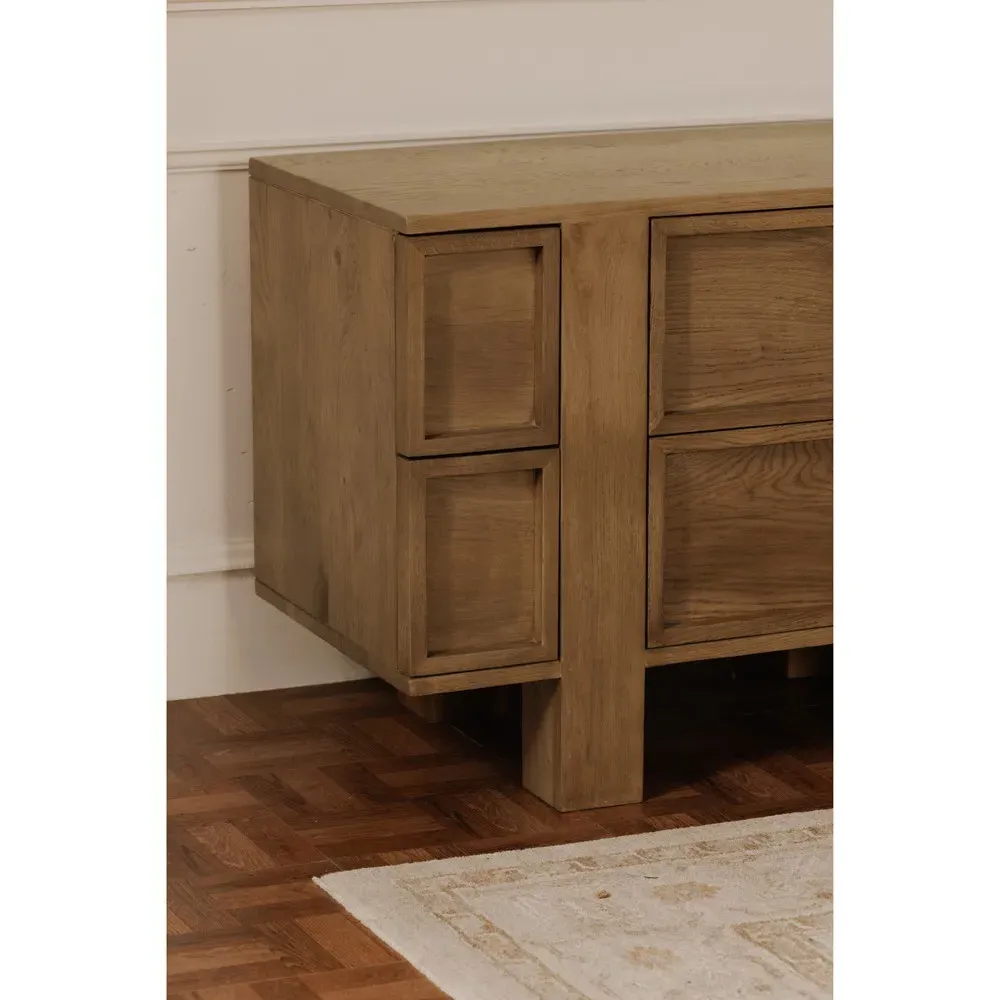 Aelia Nightstand - Brown, Oak