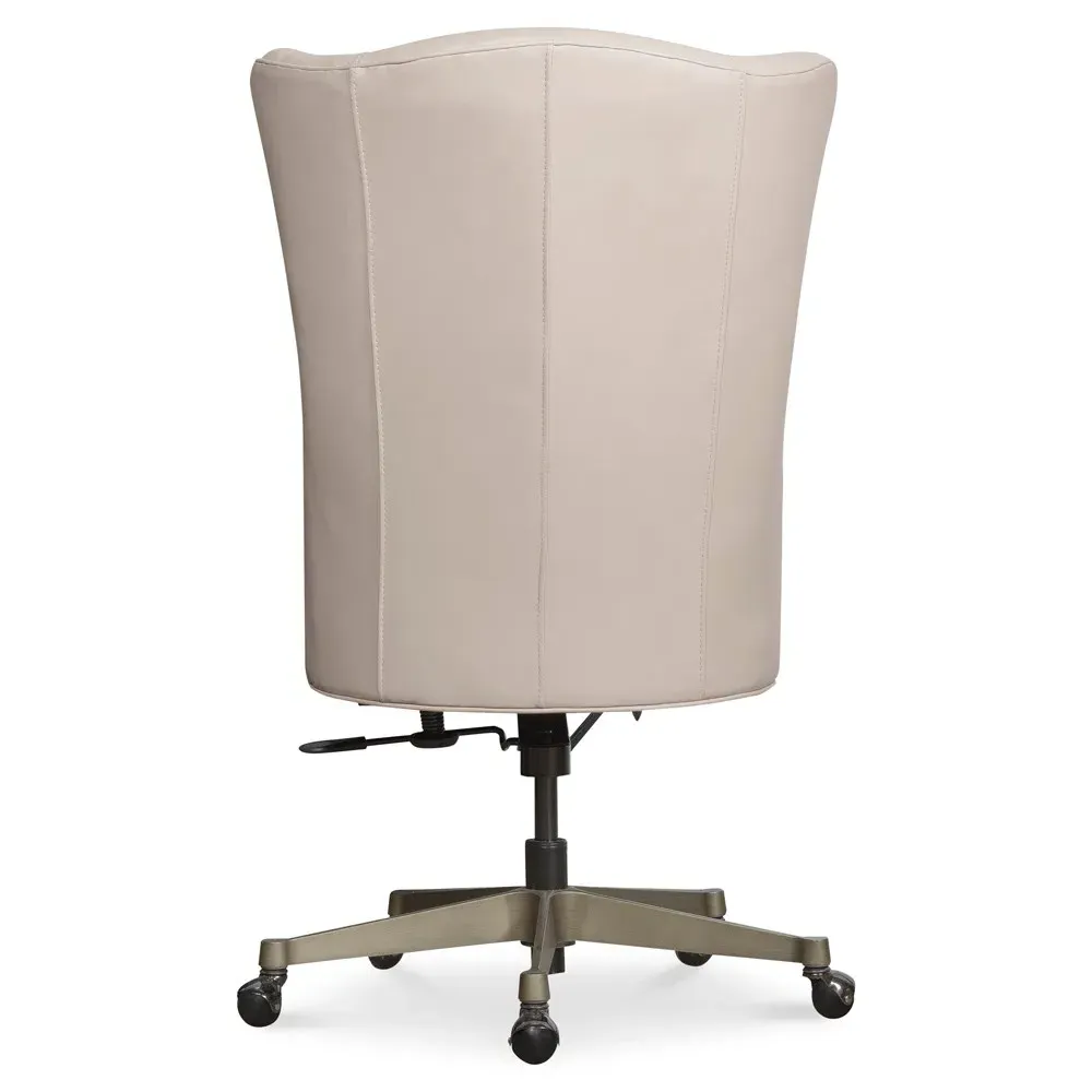 Agastya Swivel Office Chair - Beige, Leather