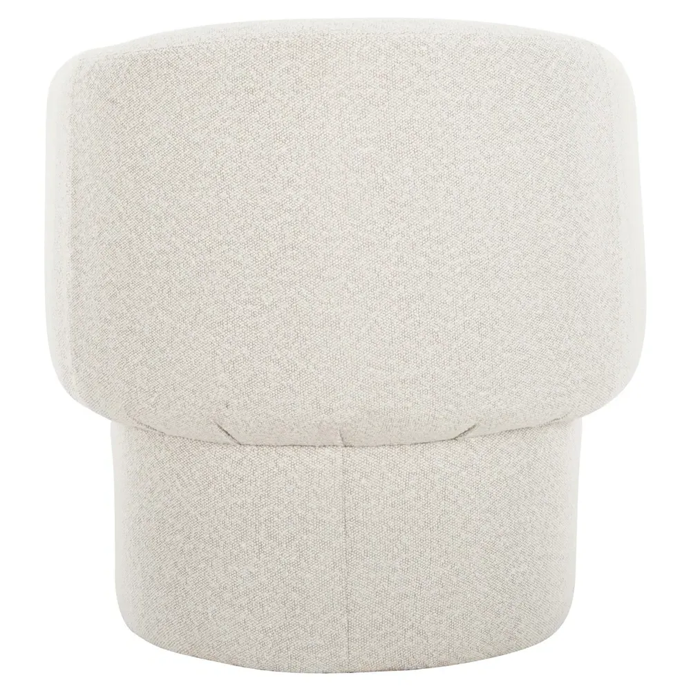 Agrafena Barrel Chair - Cream, Velvet