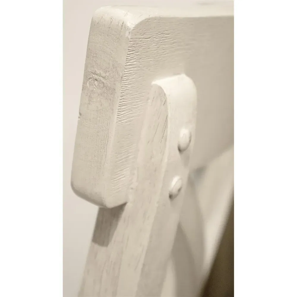 Aileen Dining Chair - Weathered White, Hardwood