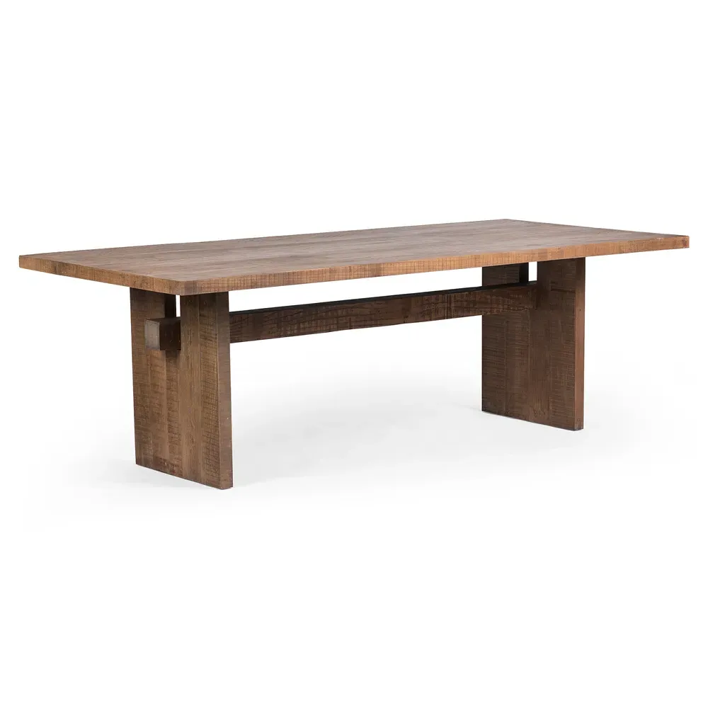 Aisha Rectangular Dining Table - Brown, Reclaimed Wood
