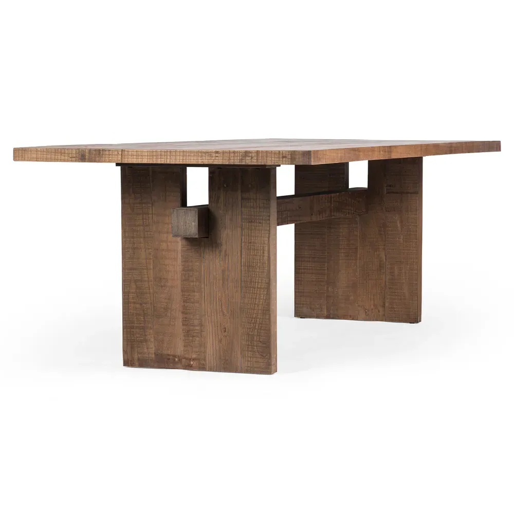 Aisha Rectangular Dining Table - Brown, Reclaimed Wood
