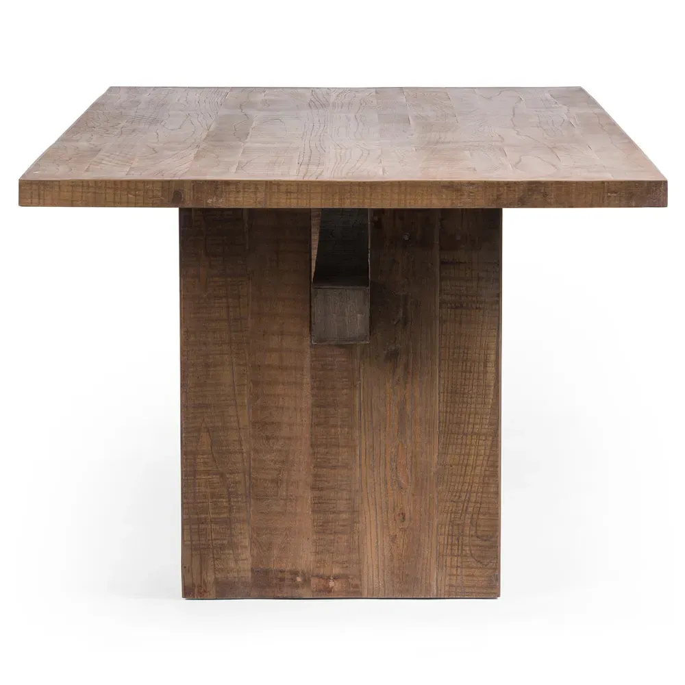 Aisha Rectangular Dining Table - Brown, Reclaimed Wood