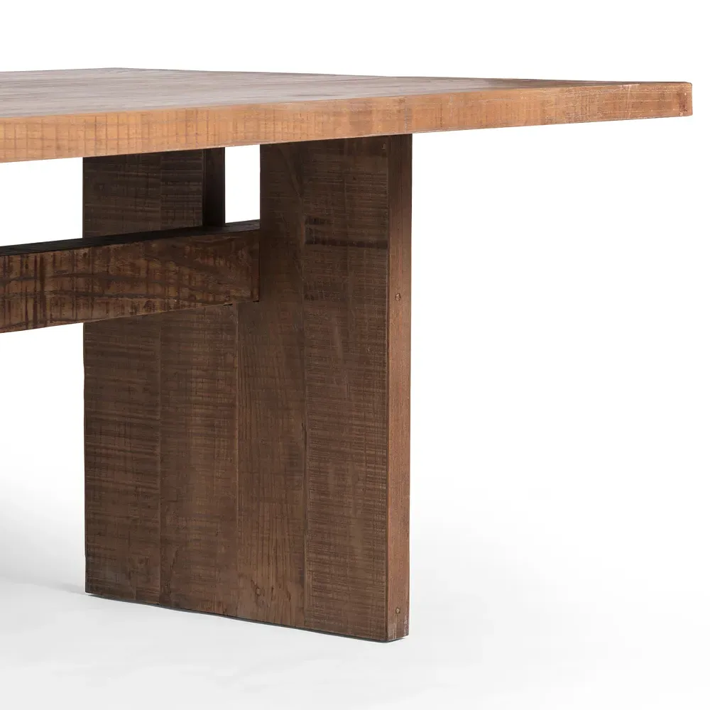 Aisha Rectangular Dining Table - Brown, Reclaimed Wood