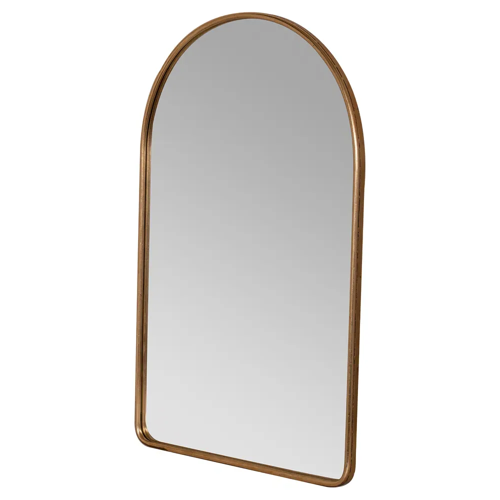 Alaina Arch Wall Mirror - Gold, Metal