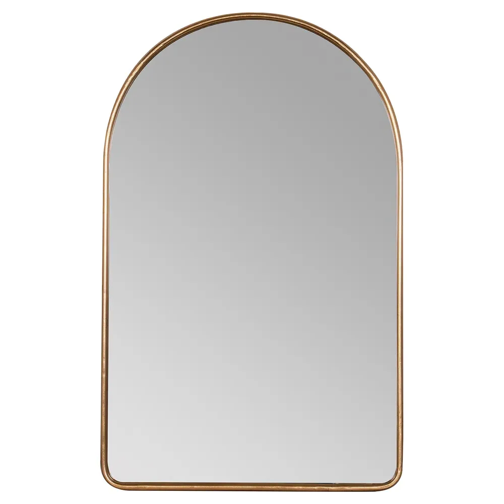 Alaina Arch Wall Mirror - Gold, Metal