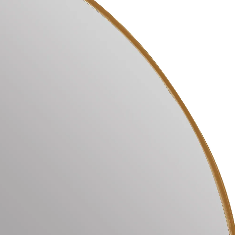 Alaina Arched Medicine Cabinet Mirror - Gold, Metal