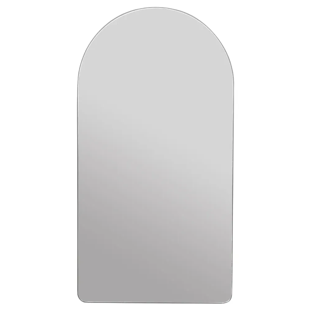Alaina Arched Medicine Cabinet Mirror - Silver, Metal