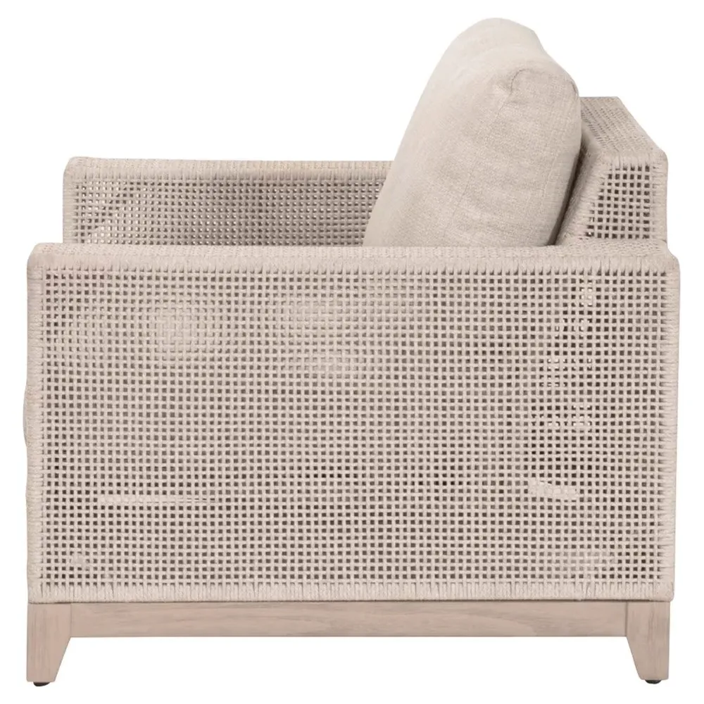 Alaina Outdoor Arm Chair - Beige, Teak