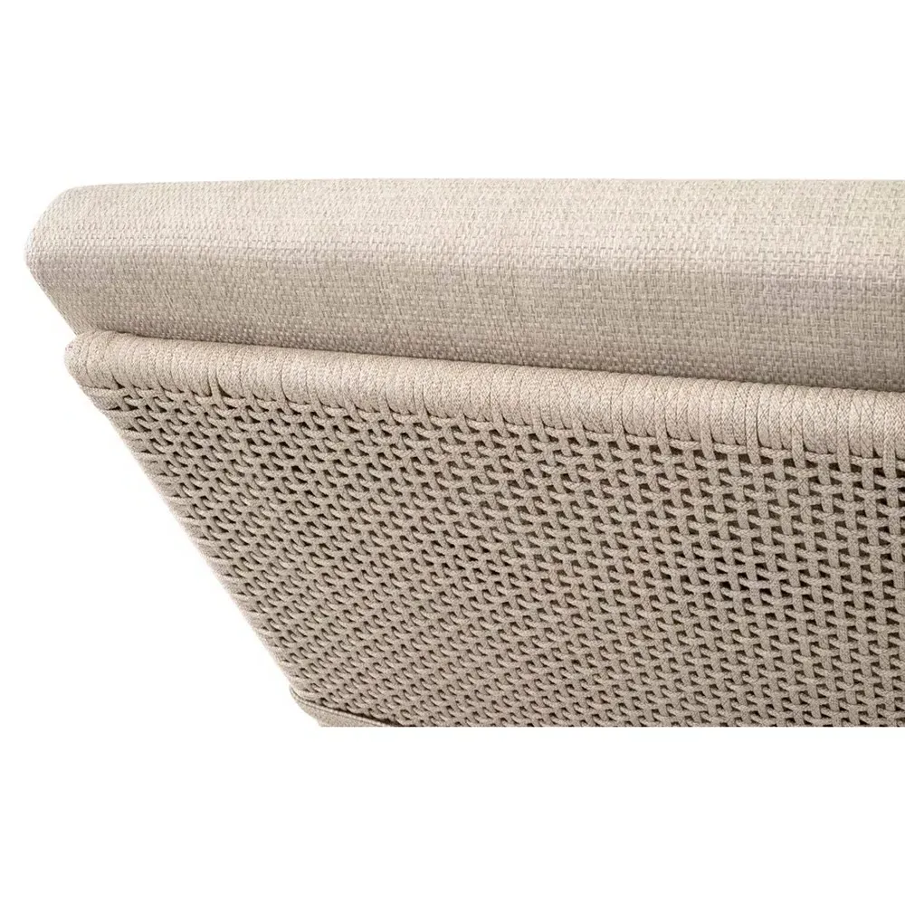 Alaina Outdoor Chaise - Beige, Teak