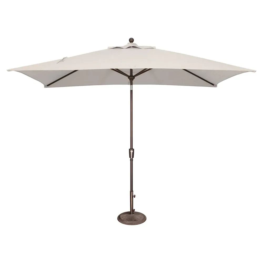 Alaina Outdoor Umbrella - White, Sunbrella