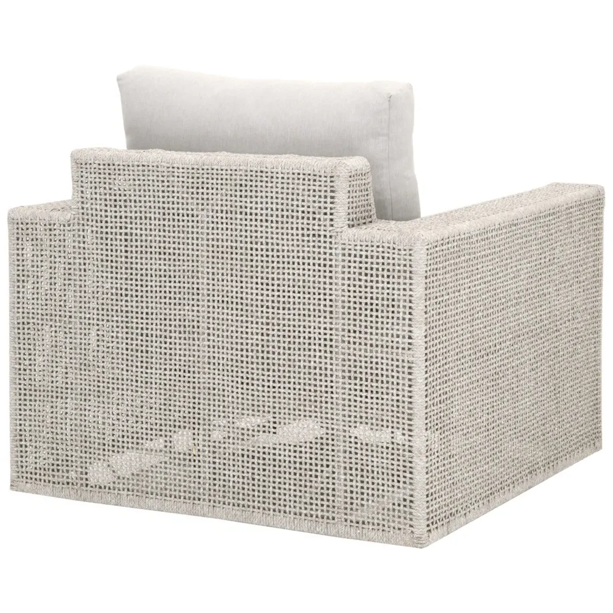 Alaina Swivel Rocker Arm Chair with Cushions - Grey, Aluminum