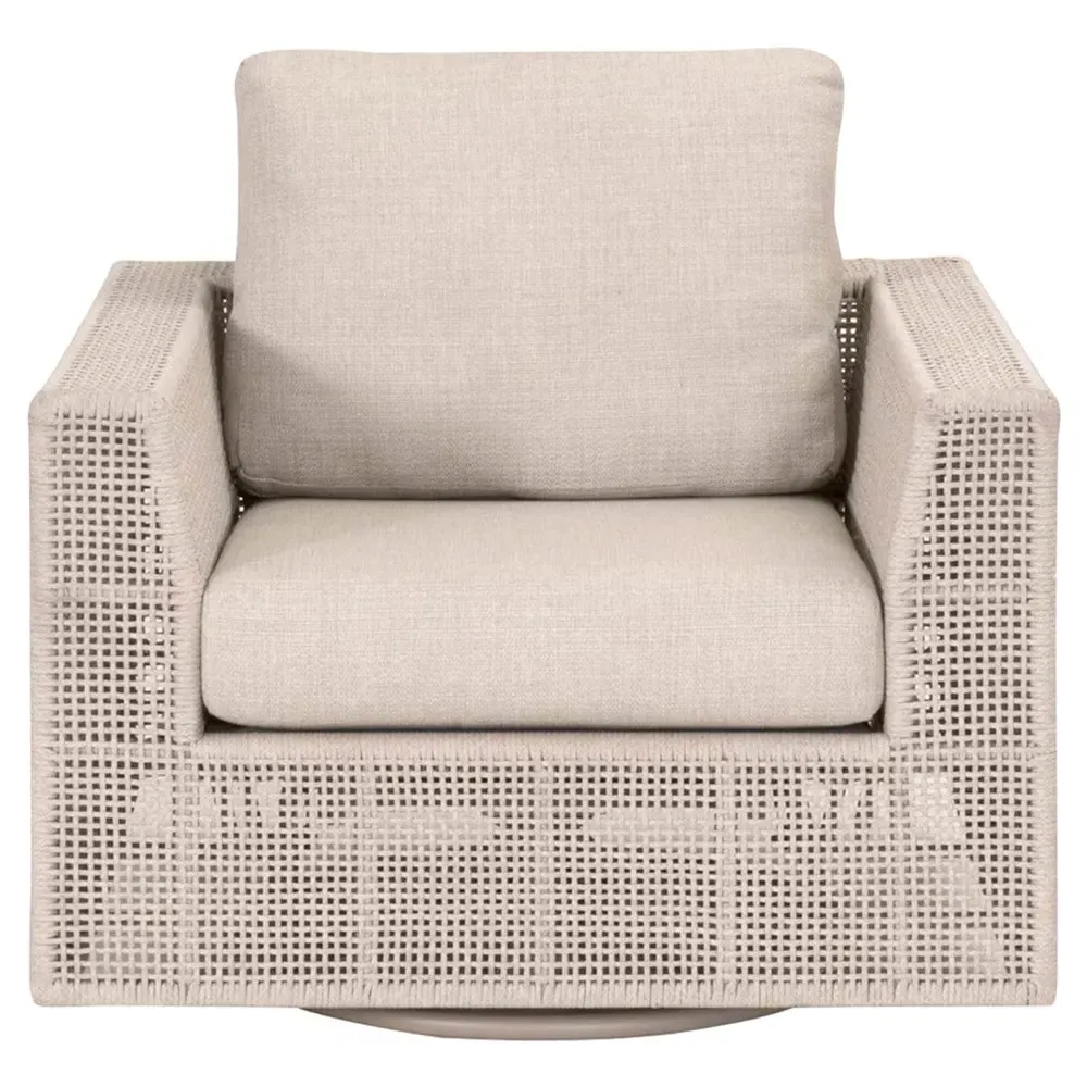Alaina Swivel Rocker Outdoor Chair - Beige