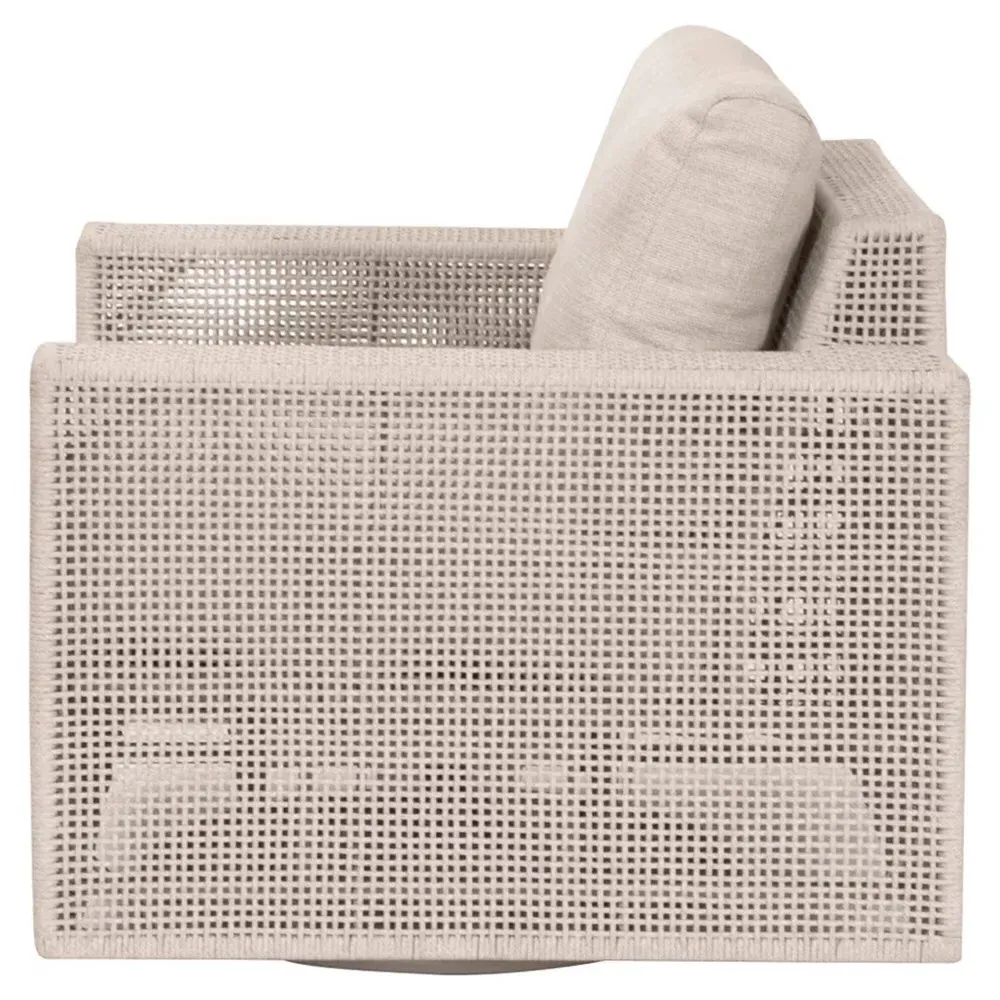 Alaina Swivel Rocker Outdoor Chair - Beige