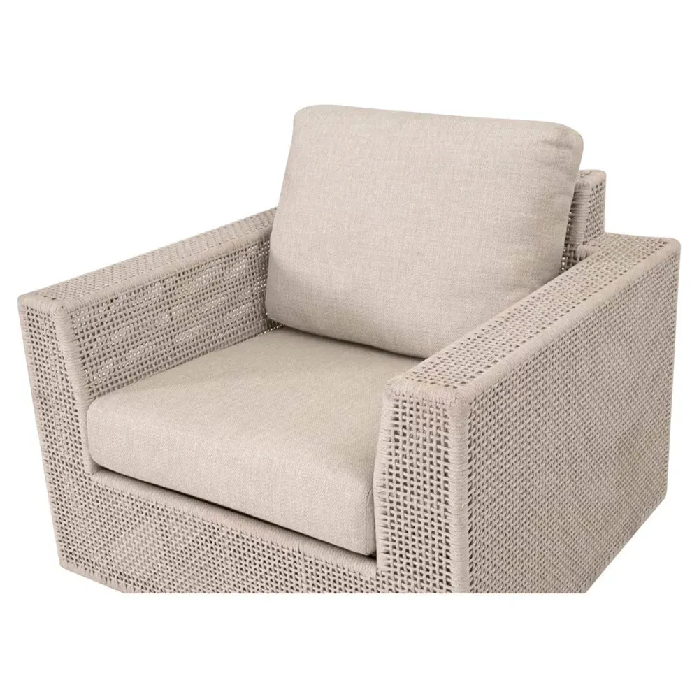 Alaina Swivel Rocker Outdoor Chair - Beige