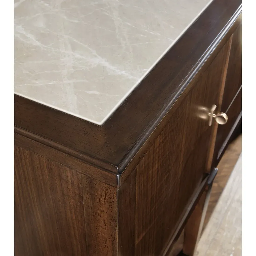 Alaine Buffet - Brown, Walnut