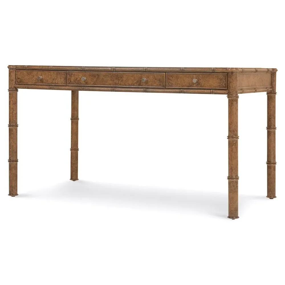 Alaine Desk with Woven Cane - Brown, Oak