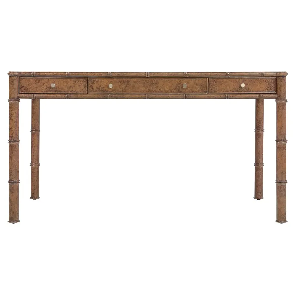Alaine Desk with Woven Cane - Brown, Oak