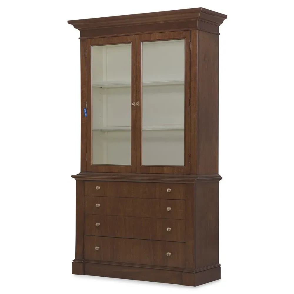 Alaine Display Cabinet - Brown, Walnut