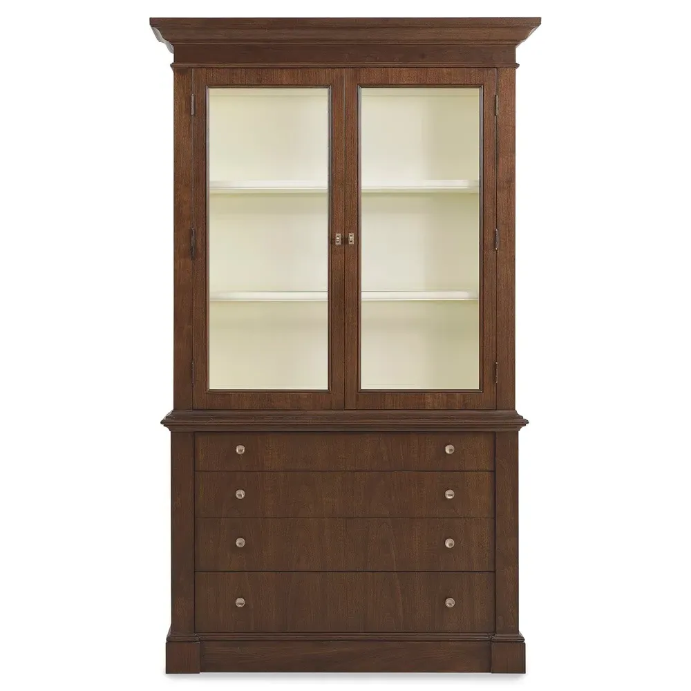 Alaine Display Cabinet - Brown, Walnut
