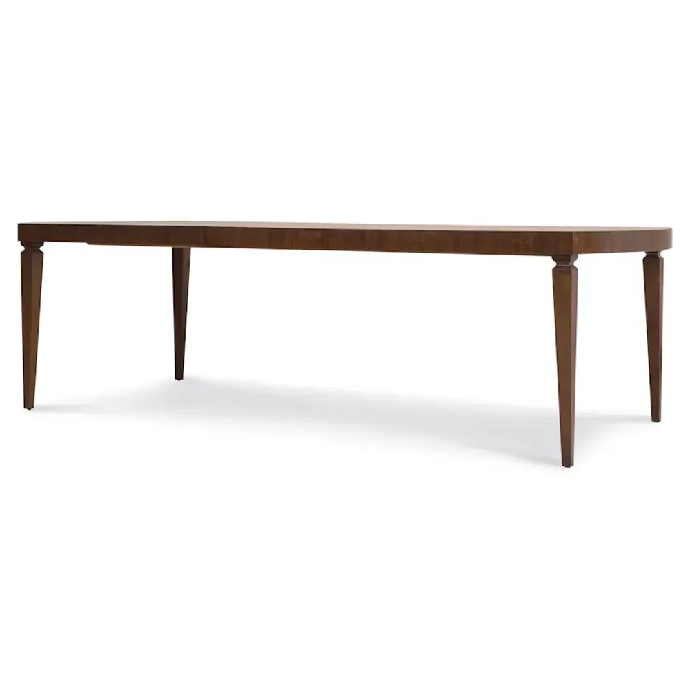 Alaine Extendable Rectangular Dining Table - Brown, Walnut