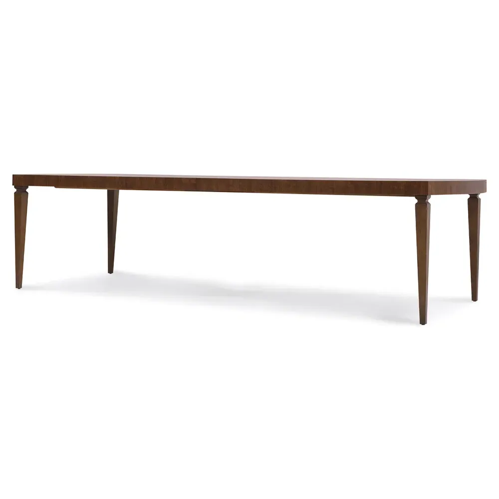 Alaine Extendable Rectangular Dining Table - Brown, Walnut