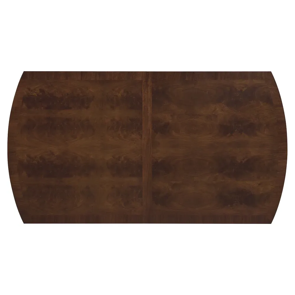 Alaine Extendable Rectangular Dining Table - Brown, Walnut