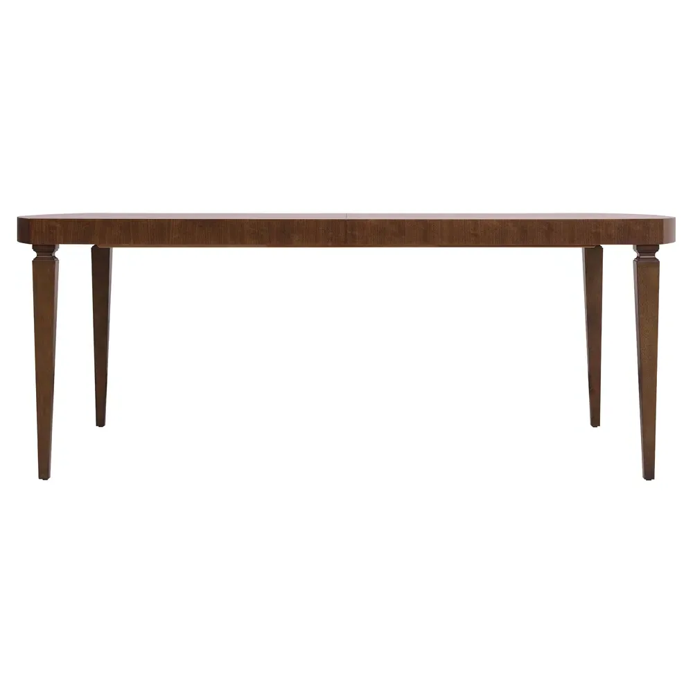 Alaine Extendable Rectangular Dining Table - Brown, Walnut