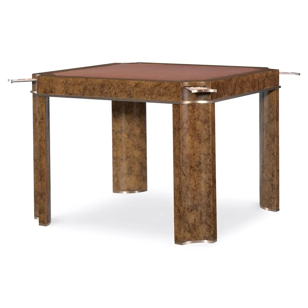 Alaine Square Game Table - Brown, Birch