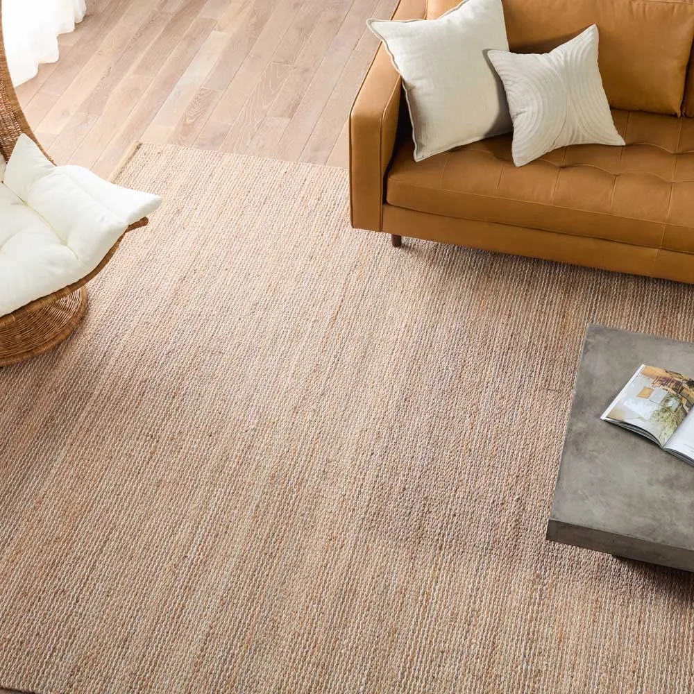 Alani Handwoven Rug - Off White, Jute