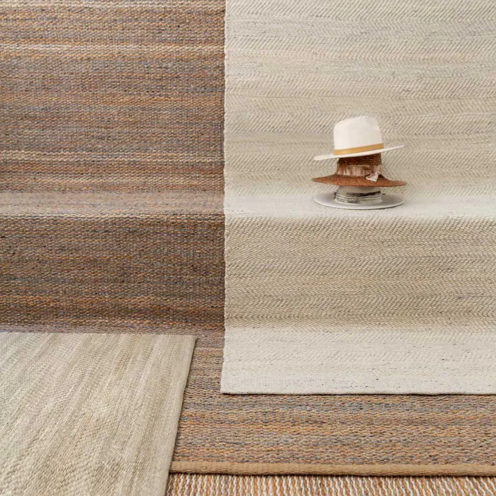 Alani Handwoven Rug - Off White, Jute