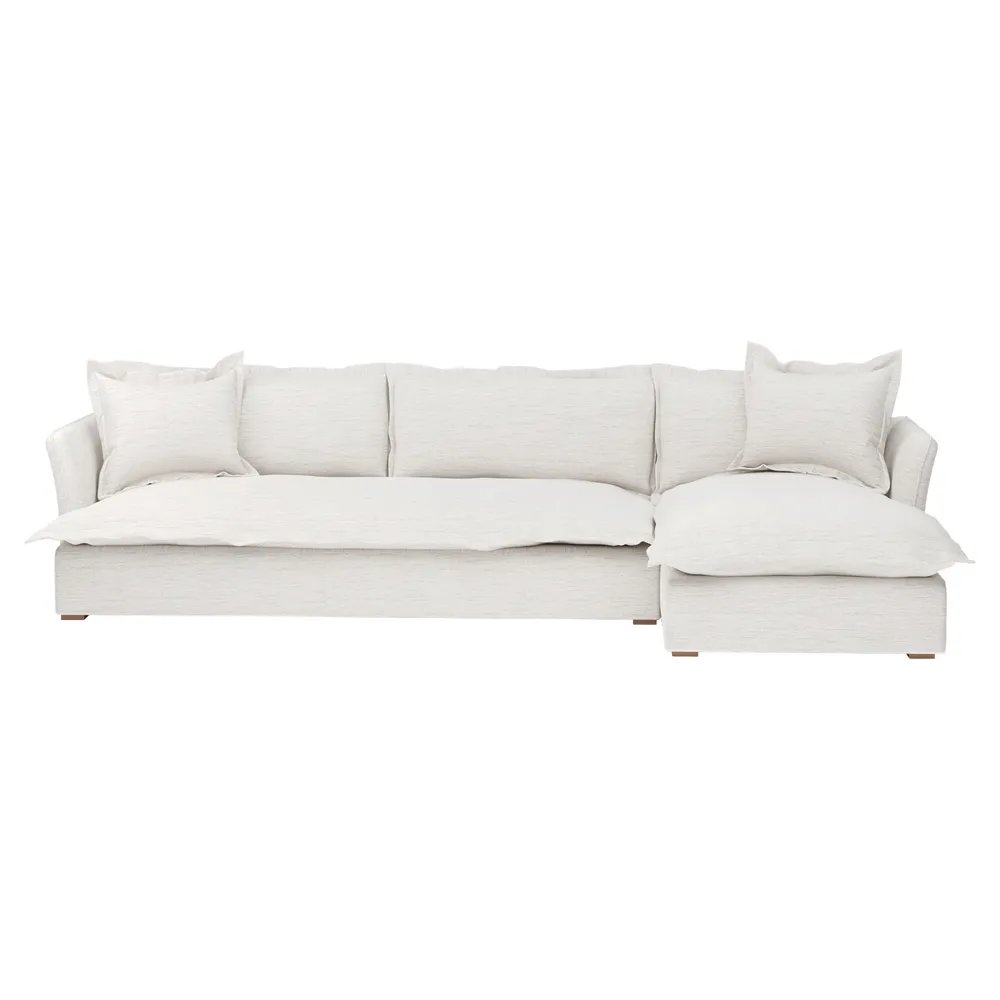 Alanna 2-Piece Sectional - Ashford Cream