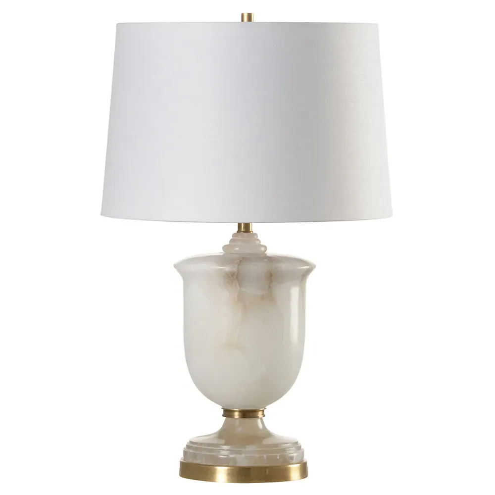 Alaric Urn Table Lamp - Off White, Alabaster