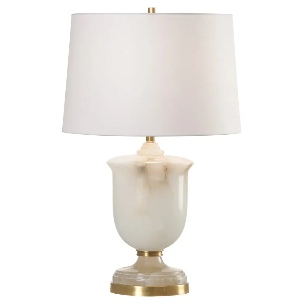 Alaric Urn Table Lamp - Off White, Alabaster
