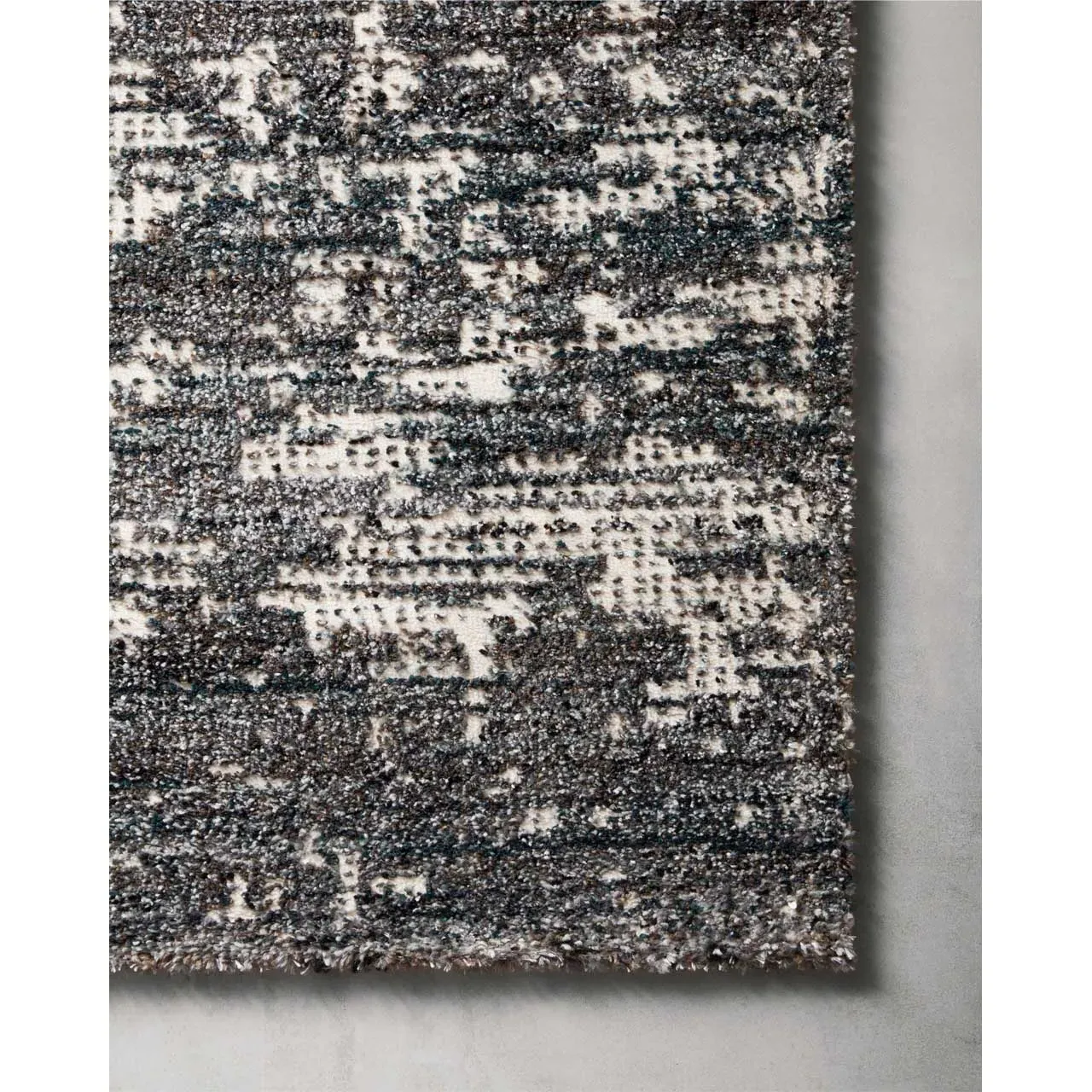 Alarisse Abstract Patterned Rug - Grey