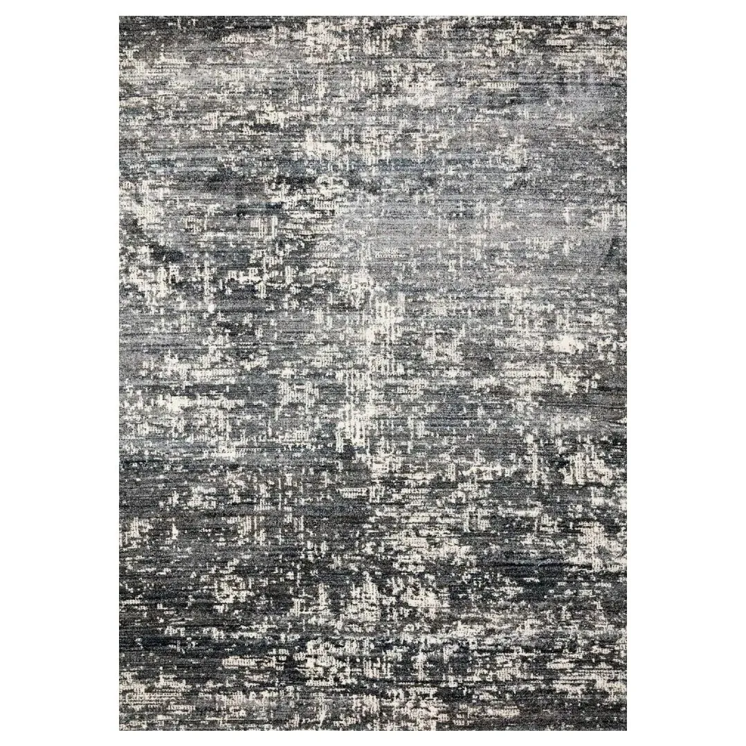 Alarisse Abstract Patterned Rug Sample - Denim Grey image