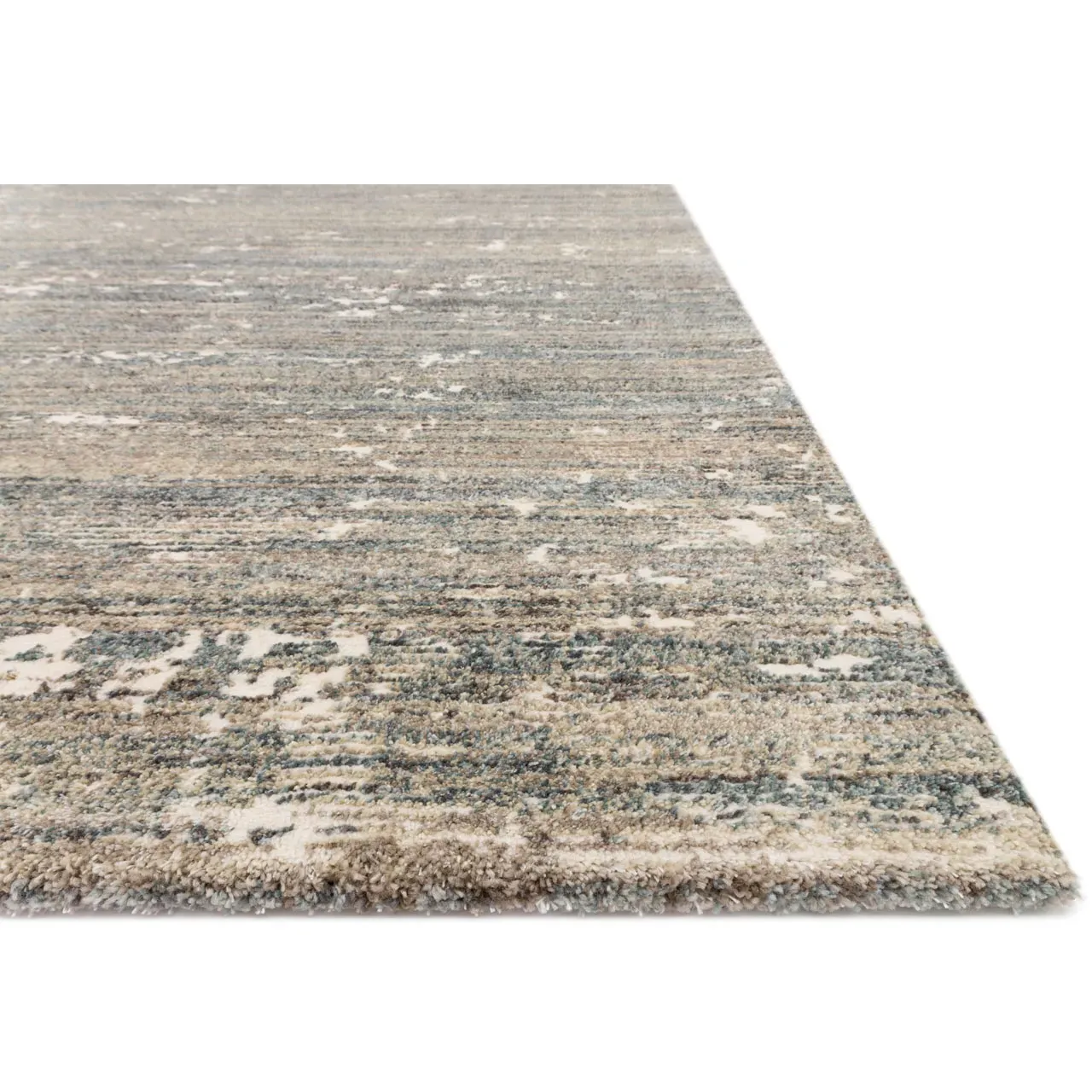 Alarisse Abstract Patterned Runner Rug - Fog Grey