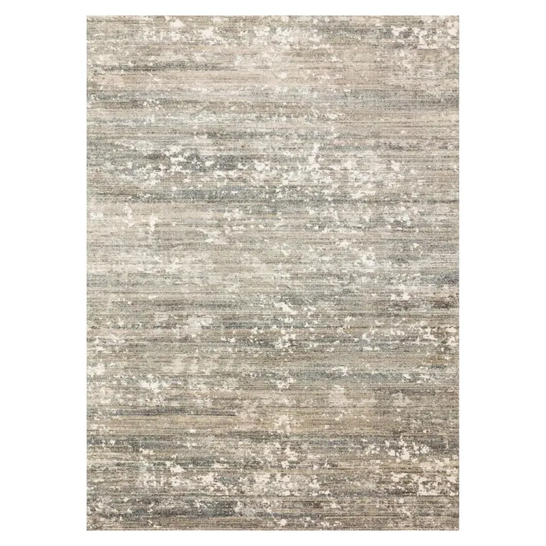 Alarisse Abstract Patterned Runner Rug - Fog Grey
