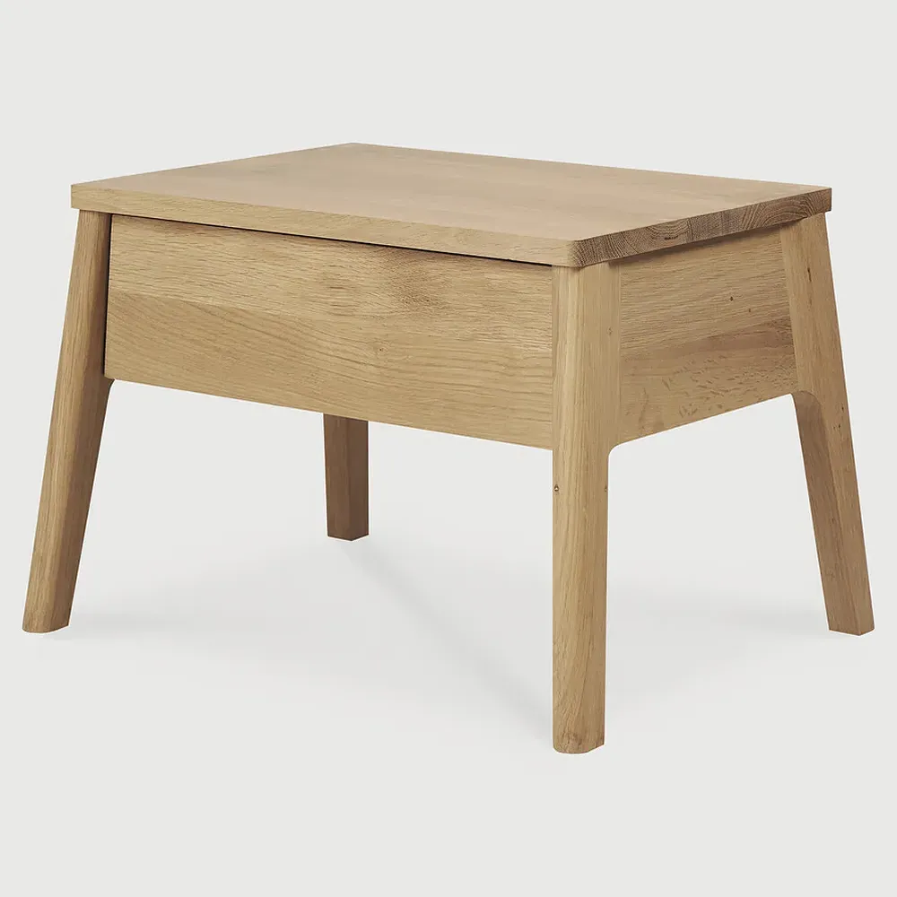 Alastair Oak Nightstand - Brown