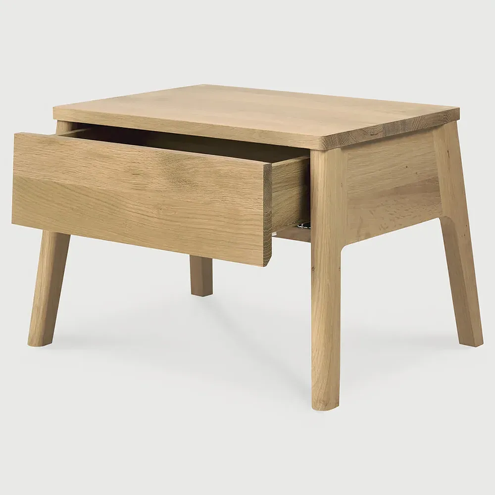 Alastair Oak Nightstand - Brown