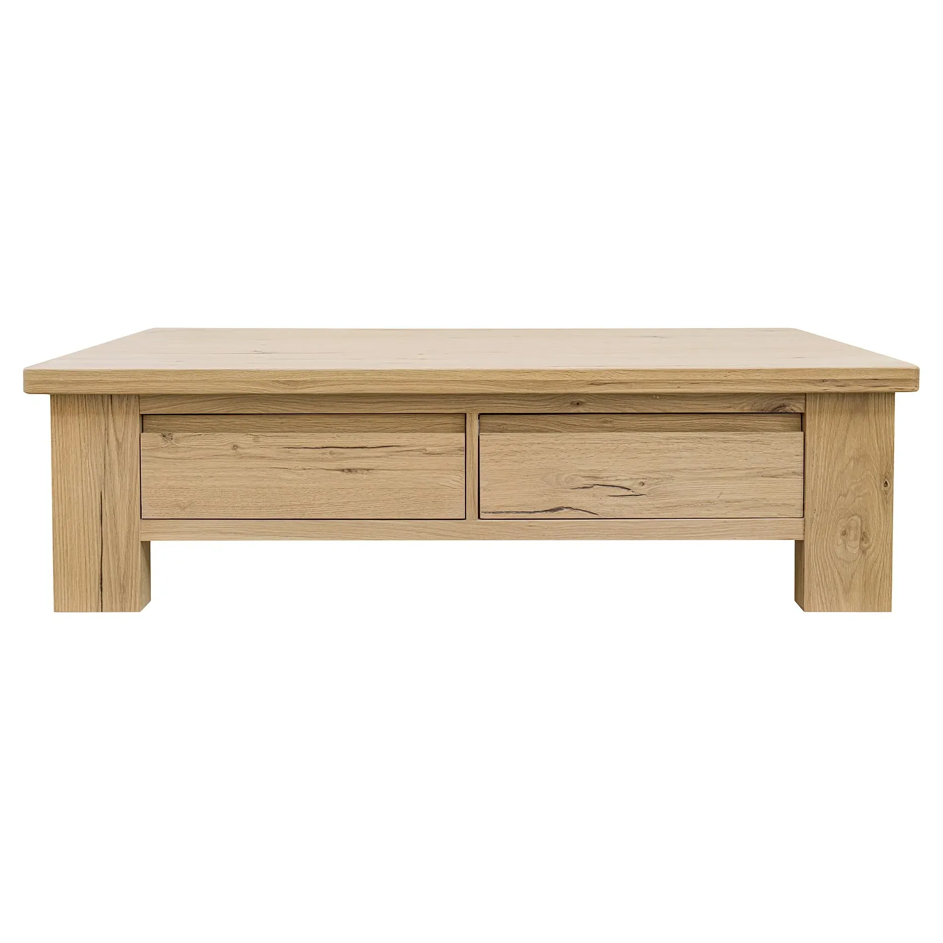 Alastair Rectangular Storage Coffee Table - Brown, Oak