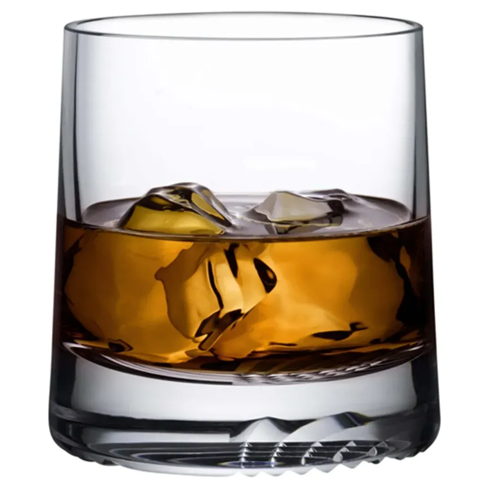 Alba Clear Crystal Whiskey Glass and Decanter Set - Clear