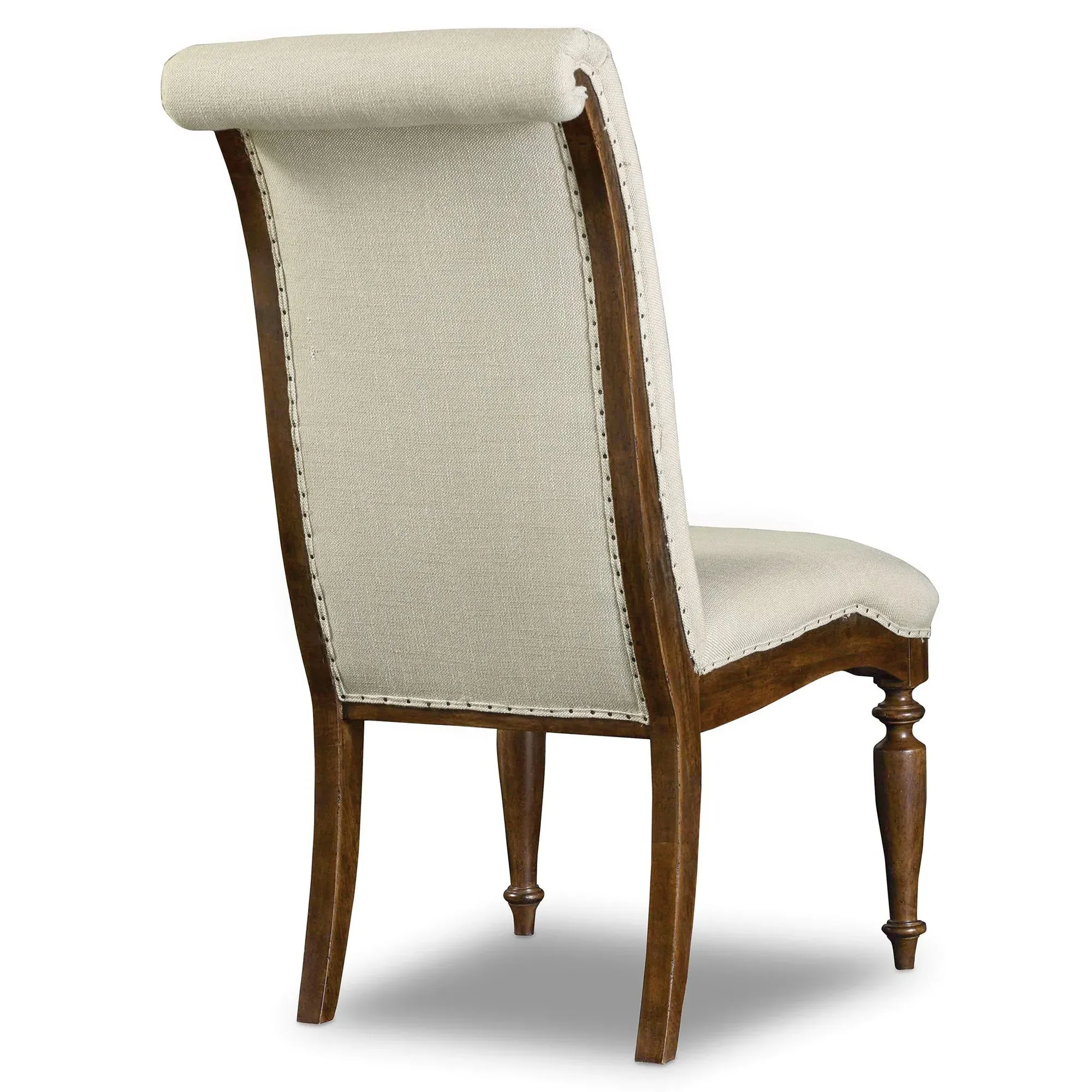 Alban Dining Chair - Beige, Pecan