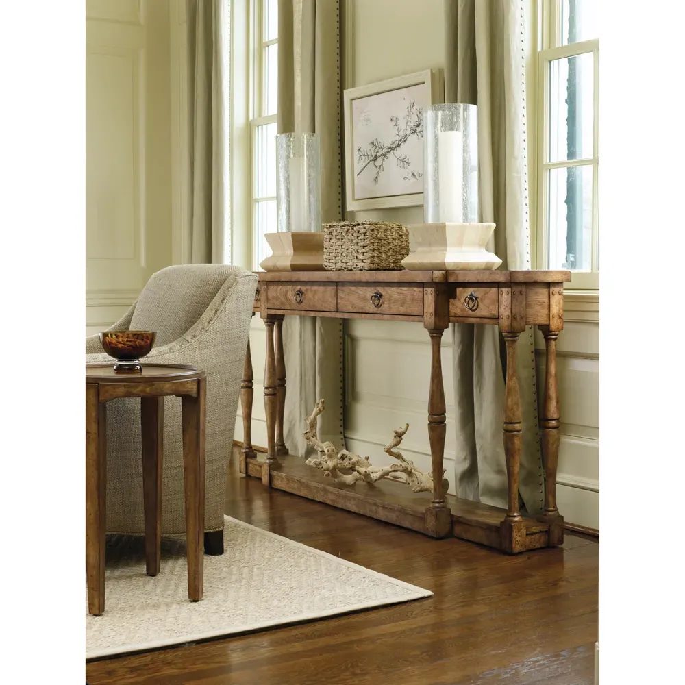 Albert Console Table - Brown, Ash Wood