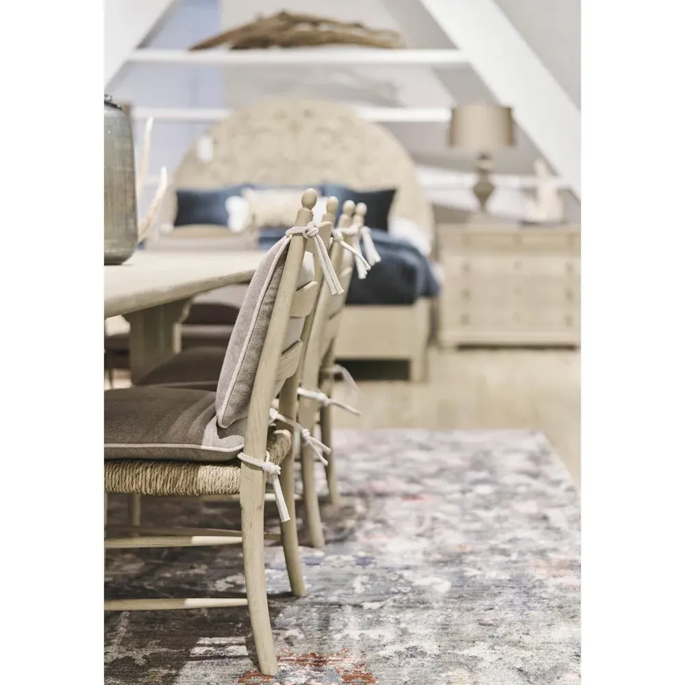 Albertine Dining Arm Chair - Oatmeal, Light Oak