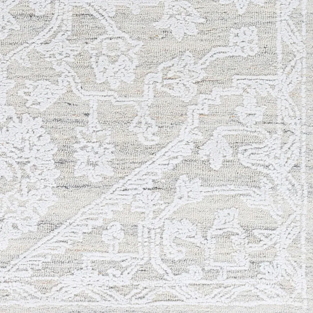 Albertine Floral Patterned Rug - Cream, Recycled PET