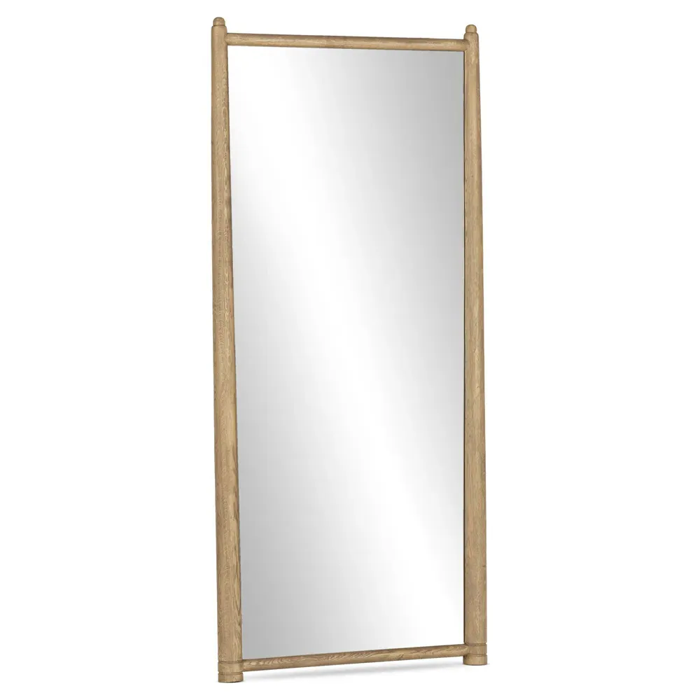 Aldwin Floor Mirror - Brown, Oak
